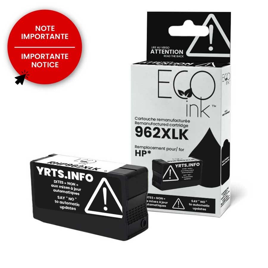 HP No.962XL 3JA03AN Reman Black EcoInk YRTS 2K